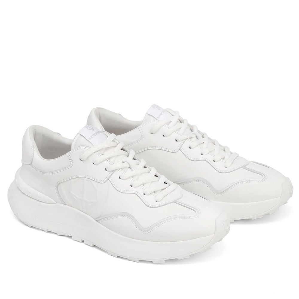 Naked Wolfe Drought Triple White Sneaker Shoe Leather Men’s Size 11